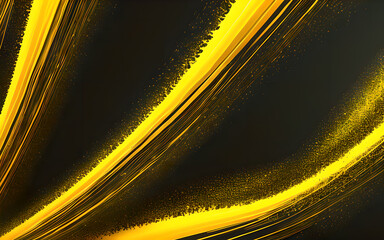 Abstract Yellow neon color background led artificial intelligence, bright colorful splashes, modern futuristic texture, canvas for background, Generative AI