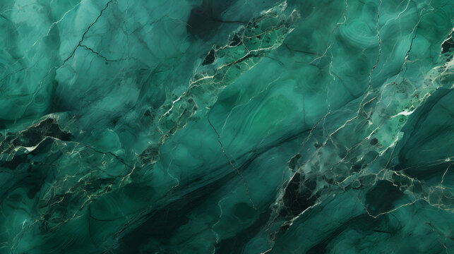 Black and green watercolor background with gold glitter. Watercolor alcohol ink splash, liquid flow texture paint, malachite gemstone, wallpaper generativ ai