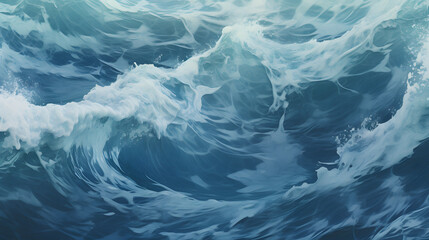 Fototapeta premium nature environment concept - Ocean water surface texture, vintage background genrativ ai