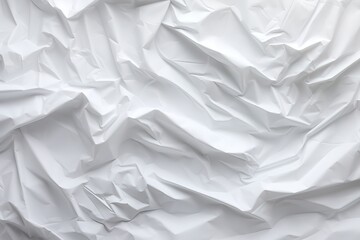 Obraz premium White crumpled paper background texture. Stop motion animation. Seamless looping