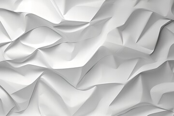 White crumpled paper background texture. Stop motion animation. Seamless looping