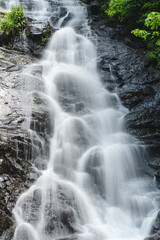 Amicalola falls isolated smooth stream