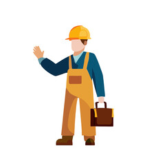 male worker vector image ,worker vector illustration