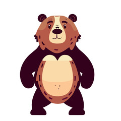 Bear, Charming Bear Illustration for Nature and Forest Designs