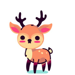 Deer, Cute Deer Graphic for Wildlife and Forest Concepts