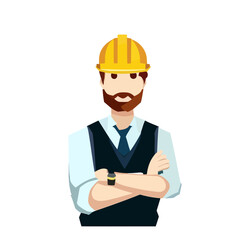 Male Engineer Vector, Engineering Professional Illustration