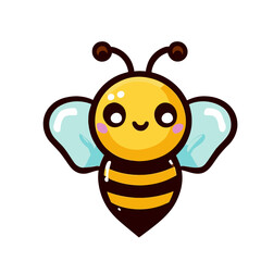 Bee, Friendly Bee Graphic for Nature and Garden Themes