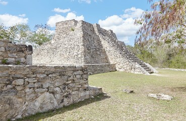 Mayapan, the last of the great Mayan cities, was built as a smaller copy of nearby Chichen Itza,...