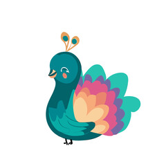 Peacock, Elegant Peacock Vector Illustration for Exotic and Feathery Designs