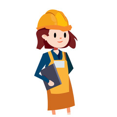 Engineer Woman, Woman Engineer Vector Art, Engineering and Technology Illustration