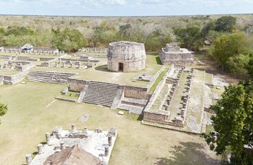 Mayapan, the last of the great Mayan cities, was built as a smaller copy of nearby Chichen Itza,...