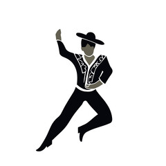 Vector of a Male Dancer, Energetic Dancer Illustration for Dance and Performance Concepts