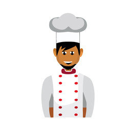 Vector of a Male Chef, Talented Chef Graphic for Culinary Themes