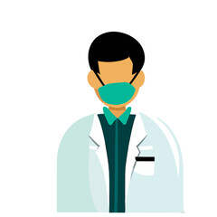 Vector of a Scientist, Knowledgeable Scientist Illustration for Scientific Themes