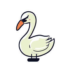 Vector of cute duck,duck vector illustration,cute duck vector
