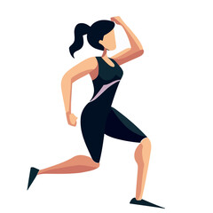 Woman athlete,athlete woman,running woman vector