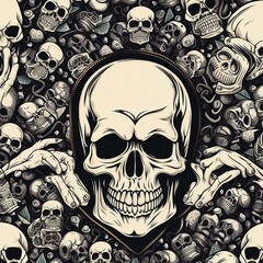 skull background