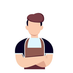 Vector of a Male Chef, Talented Chef Graphic for Culinary Themes