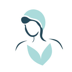 vector art of an women profile ,women vector