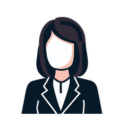 Vector of a Female Hotel Manager, Simple Vector Illustration for Hotel Management and Hospitality