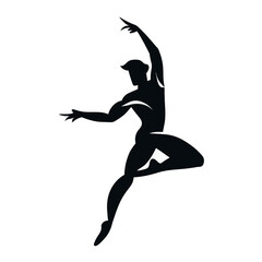 Vector of a Male Dancer, Energetic Dancer Illustration for Dance and Performance Concepts