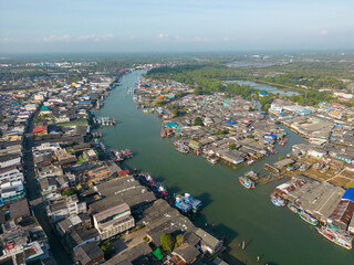 Naklejka premium Khao Matsee Viewpoint Pak Nam Chumphon Thailand