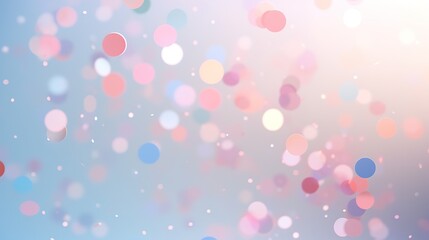 Bokeh confetti in the air background in soft colors