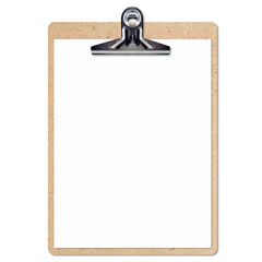 clipboard with blank paper, transpatent PNG