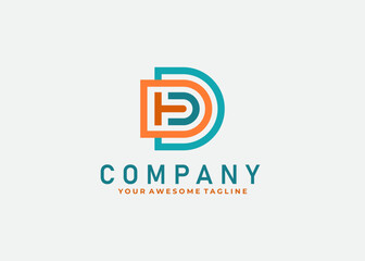 D T logo design. luxury business logo design isolated black background. usable logo design for business. corporate. personal identity. signature