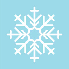 snowflake on a blue background