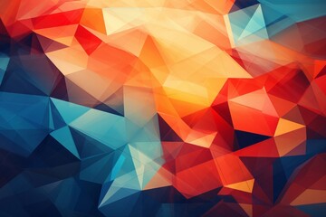 Obraz premium Vibrant and Playful Abstract Shapes Unveiled, Generative AI