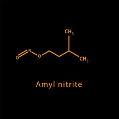 Obraz premium Chemical structure formula flat style illustration