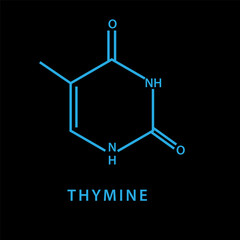 Chemical structure formula flat style illustration
