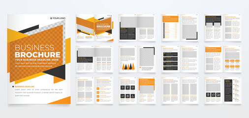 minimalist brochure template with modern concept and minimalist layout use for business profile and product catalog