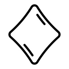 diamond line icon