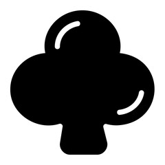 clover glyph icon