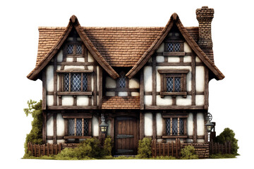 Fototapeta na wymiar Tudor-style English cottage