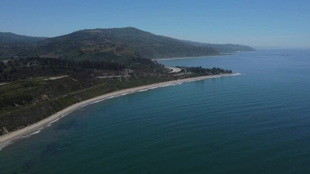 Aerial View of Rincon Point State Beach, Carpinteria, California