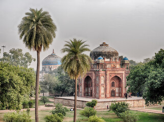 Fototapeta na wymiar Baber's Tomb In Delhi