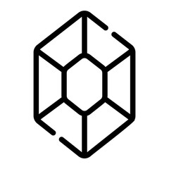 Obraz premium diamond Line Icon