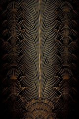 art deco texture pattern background retrô vintage papel de parede preto dourado