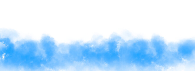 Light Blue Smoke Isolate Transparent Background