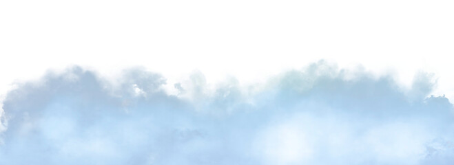 Floating white fog effect transparent background