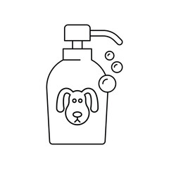 pet shampoo icon design. isolated on white background. vector illustration
