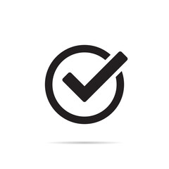 Checkbox icon vector. Checkmark, check, checklist sign symbol isolated on white background