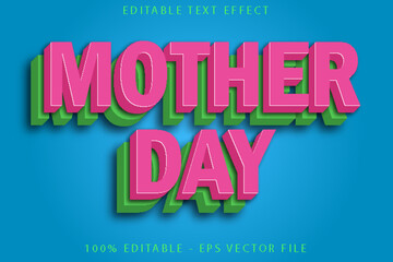 Mother Day Editable Text Effect Cartoon Style