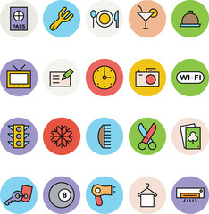 Hotel and Restaurant Vector Icons 1

