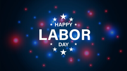 Happy labor day in United States of America background vector illustration