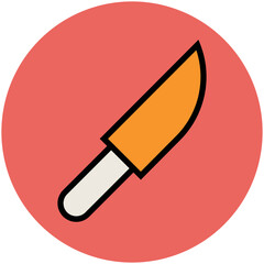 Hotel and Restaurant Flat Circular Icons Collection

