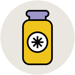 Hotel and Restaurant Flat Circular Icons Collection

